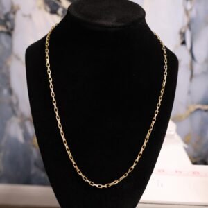 Cadena sólida bismark oro 10k.