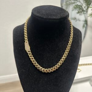 Monaco Chain – 7 mm, 16 Inches, 10K Gold