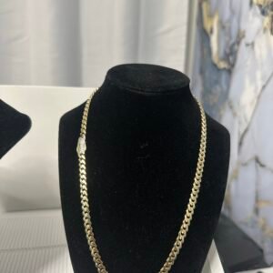 Monaco Chain – 6 mm, 20 Inches, 10K Gold