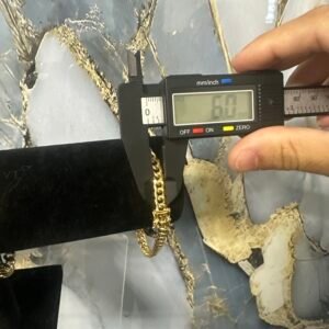 Semi sólida Cuban Link Bracelet – 6mm, Size 8