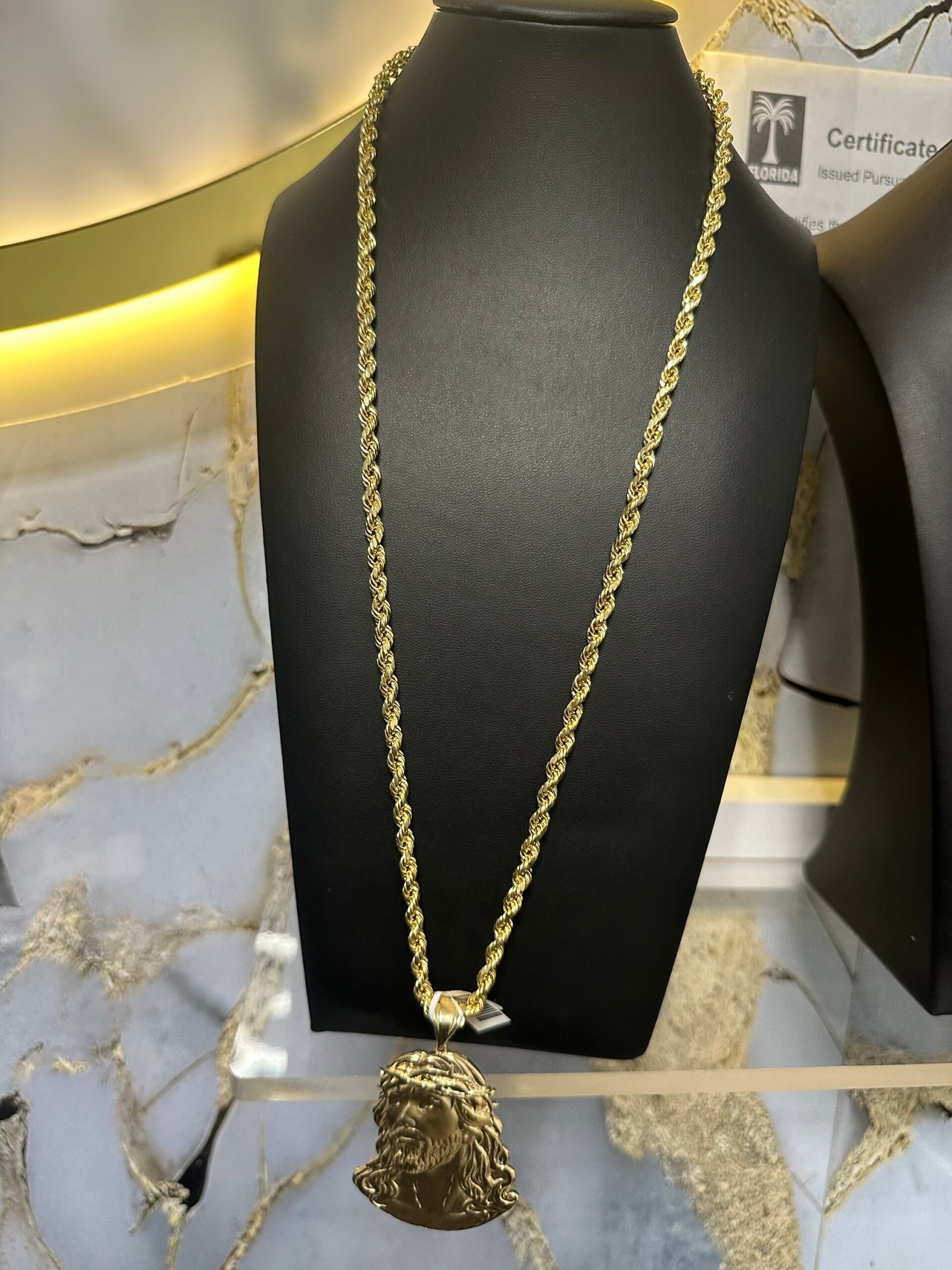 Chain rope size 26 with pendant